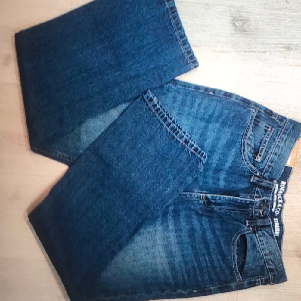 Roebuck & co boys 16 straight jeans adjustable